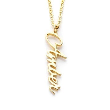 Vertical Name Necklace